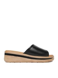 Lasocki Klapki CEO-WI16-3292-02 Czarny. Czarne klapki Lasocki, bez wzorów, ze skóry, bez obcasa. Za 169,99 zł.