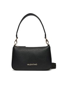 Valentino Torebka Never VBS8GL13 Czarny. Czarne listonoszki Valentino, bez wzorów, ze skóry, bez dodatków. Za 389,99 zł.