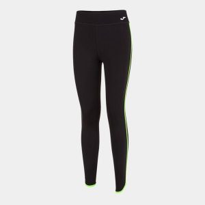 Legginsy damskie Joma Combi Torneo czarne/neon zielone, M. Czarne legginsy JOMA, bez wzorów. Za 181,99 zł.