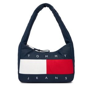 Torebka Tommy Jeans. Niebieskie torebki klasyczne Tommy Jeans, bez wzorów, z jeansu, bez dodatków. Za 409,99 zł.