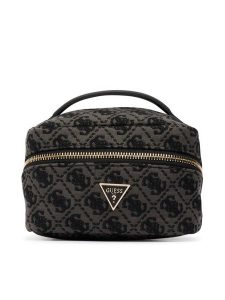 Guess Kosmetyczka PW7579 P6361 Czarny. Czarne torebki klasyczne Guess, z aplikacjami, z materiału, bez dodatków. Za 214,99 zł.