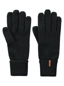 Barts Rękawiczki w kolorze czarnym rozmiar: 8. Czarne rękawiczki Barts, bez wzorów, prążkowane. Za 117,73 zł.