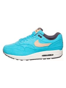 Nike Sportswear Sneakersy "Air Max 1 Premium" w kolorze błękitnym rozmiar: 37,5. Niebieskie trampki Nike Sportswear, bez wzorów, bez zapięcia. Za 320,63 zł.