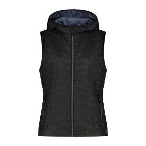 Kamizelka damska turystyczne CMP 35Z5026. Czarne kamizelki CMP, l, bez wzorów, bez kołnierzyka, bez ramiączek, bez kaptura. Za 249,99 zł.