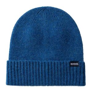 Kapelusz damski Regatta Ribbed Basic. Niebieskie kapelusze Regatta, bez wzorów, z elastanu. Za 80,00 zł.