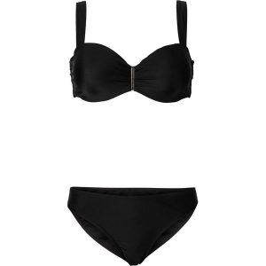 Bikini na fiszbinach (2 części) bonprix czarny. Bikini marki bonprix. Za 79,99 zł.