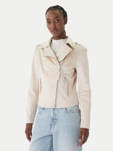 Guess Kurtka przejściowa W6GL10 W1968 Écru Regular Fit. Białe kurtki Guess, s, z aplikacjami, z syntetyku, bez kaptura. Za 508,99 zł.