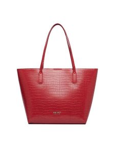 Nine West Torebka CEO-GENTLE GLAM-LDA9920 Czerwony. Czerwone shopper bag Nine West, bez wzorów, ze skóry, bez dodatków. Za 279,99 zł.