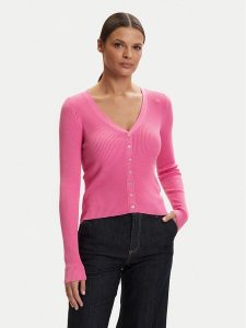 ONLY Kardigan Mist 15363392 Różowy Slim Fit. Czerwone kardigany ONLY, z syntetyku. Za 129,99 zł.