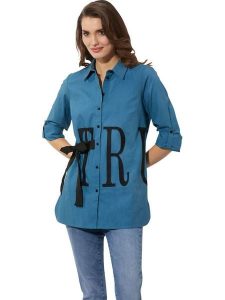 WITT WEIDEN Bluzka w kolorze niebieskim rozmiar: 48. Niebieskie bluzki WITT WEIDEN, bez wzorów, bez kołnierzyka, bez ramiączek. Za 43,99 zł.