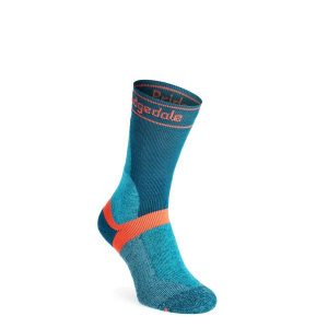 Skarpety rowerowe damskie Bridgedale MTB Winter Weight T2 Merino Sport Boot. Zielone skarpetki Bridgedale, bez wzorów. Za 74,99 zł.