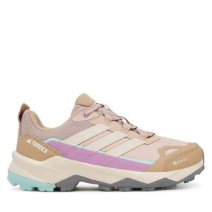 Trekkingi adidas. Brązowe buty sportowe ADIDAS, bez wzorów, z gore-texu, bez zapięcia, trekkingowe, Adidas Terrex, gore-tex. Za 419,99 zł.