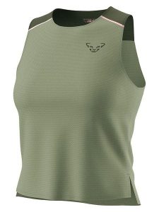 DYNAFIT Top funkcyjny "Sky" w kolorze khaki rozmiar: L. Brązowe topy Dynafit, l, bez wzorów, z materiału, bez kołnierzyka, bez ramiączek. Za 113,63 zł.
