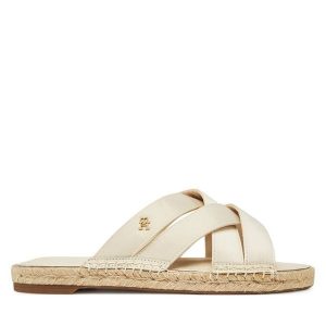 Espadryle Tommy Hilfiger. Brązowe espadryle TOMMY HILFIGER, bez wzorów, bez obcasa. Za 239,99 zł.