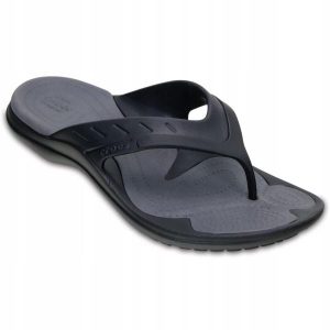 Japonki Dla Dorosłych Crocs Modi Sport Flip. Czarne klapki Crocs, bez wzorów, z materiału, bez obcasa. Za 139,99 zł.