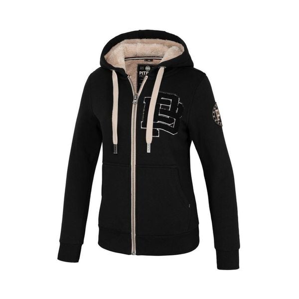Bluza damska Pitbull rozpinana z kapturem Sherpa Ruffina. Czarne bluzy PITBULL, m, bez wzorów, z kapturem. Za 269,00 zł.