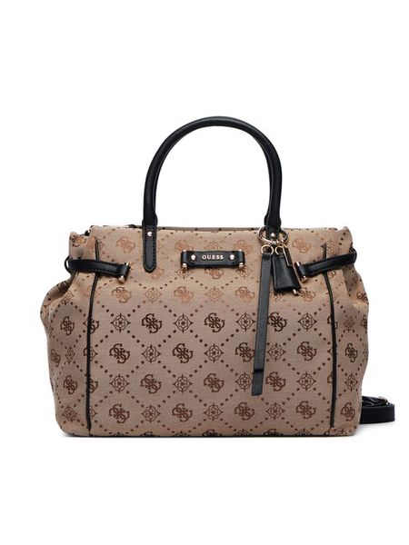 Guess Torebka Dorothy HWJP22 31060 Brązowy jasny. Brązowe kuferki Guess, z aplikacjami, z materiału, bez dodatków. Za 520,99 zł.