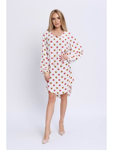 Marks & Spencer Sukienka w kolorze kremowo-różowym rozmiar: 36. Białe sukienki Marks & Spencer, bez wzorów, z wiskozy, bez kołnierzyka, bez ramiączek, mini. Za 61,02 zł.