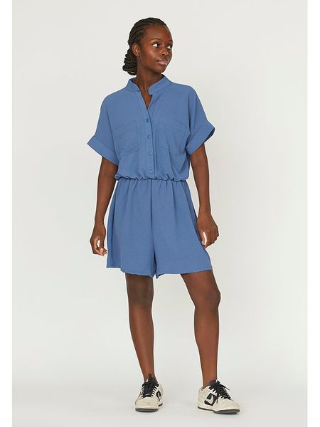 SisterS point Kombinezon w kolorze niebieskim rozmiar: XL. Niebieskie kombinezony Sisters Point, xl, bez wzorów, bez kołnierzyka, bez ramiączek. Za 65,38 zł.