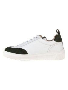 Unisa Skórzane sneakersy w kolorze biało-oliwkowym rozmiar: 41. Białe trampki Unisa, bez wzorów, bez zapięcia. Za 243,64 zł.