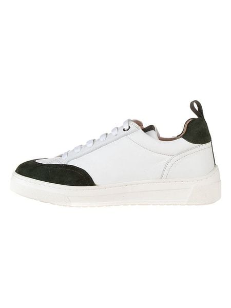 Unisa Skórzane sneakersy w kolorze biało-oliwkowym rozmiar: 41. Białe trampki Unisa, bez wzorów, bez zapięcia. Za 283,48 zł.