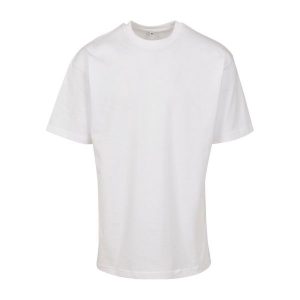 Koszulka Unisex Dla Dorosłych Z Bawełny Czesanej Premium. Białe bluzki BUILD YOUR BRAND, xl, bez wzorów, z bawełny, sportowe, bez kołnierzyka, bez ramiączek. Za 73,99 zł.