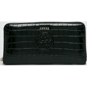 Guess Jeans - Portfel. Czarne portfele marki Guess Jeans, z jeansu. W wyprzedaży za 219,90 zł.