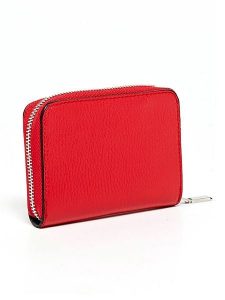 Abaco Skórzany portfel "Gali" w kolorze czerwonym - 12 x 10 x 2 cm rozmiar: onesize. Czerwone portfele Abaco, bez wzorów, z materiału. Za 166,49 zł.