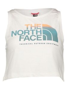 The North Face Top w kolorze białym rozmiar: M. Białe topy The North Face, m, bez wzorów, z bawełny, bez kołnierzyka, bez ramiączek. Za 109,78 zł.