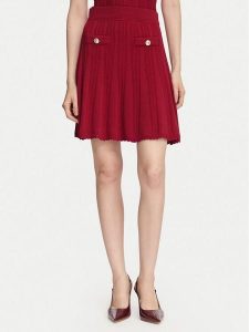 Guess Spódnica mini W6YD21 Z0971 Bordowy Regular Fit. Czerwone spódnice Guess, l, z aplikacjami, z syntetyku, mini. Za 434,99 zł.