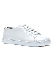 Comfortfusse Skórzane sneakersy w kolorze białym rozmiar: 42. Białe trampki Comfortfüße, bez wzorów, ze skóry, bez zapięcia. Za 295,99 zł.