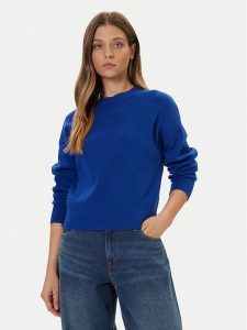 Vero Moda Sweter Gold Art 10332206 Niebieski Regular Fit. Niebieskie swetry klasyczne Vero Moda, l, z syntetyku, bez kołnierzyka. Za 179,99 zł.