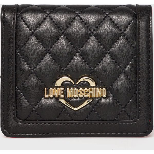 Love Moschino - Portfel. Czarne portfele marki LOVE MOSCHINO, z materiału. Za 339,90 zł.
