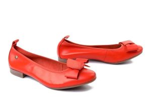 MACIEJKA P6802-18/00-0 pomarańczowy, baleriny damskie. Brązowe balerinki Maciejka, bez wzorów, ze skóry, bez obcasa, bez zapięcia. Za 178,42 zł.