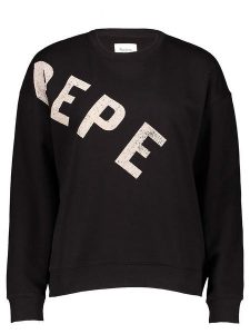 Pepe Jeans Bluza w kolorze czarnym rozmiar: L. Czarne bluzy Pepe Jeans, l, bez wzorów, z bawełny, bez kaptura. Za 193,45 zł.