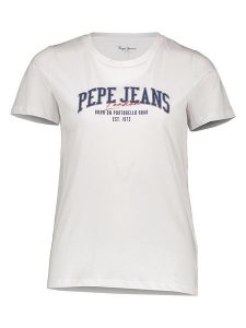 Pepe Jeans Koszulka w kolorze białym rozmiar: S. Białe bluzki Pepe Jeans, s, bez wzorów, z bawełny, bez kołnierzyka, bez ramiączek. Za 96,60 zł.