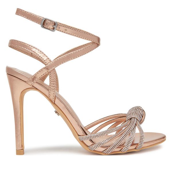 Sandały DeeZee. Żółte sandały DeeZee, bez wzorów, bez obcasa, na szpilce, bez zapięcia. Za 159,99 zł.