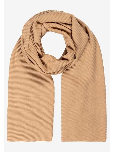 More & More Szal w kolorze jasnobrązowym rozmiar: onesize. Brązowe szaliki More & More, bez wzorów, z materiału. Za 130,81 zł.