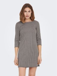 ONLY Sukienka codzienna 15186283 Beżowy Regular Fit. Brązowe kombinezony ONLY, na co dzień, xs, bez wzorów, z syntetyku, bez kołnierzyka, bez ramiączek, proste. Za 109,99 zł.