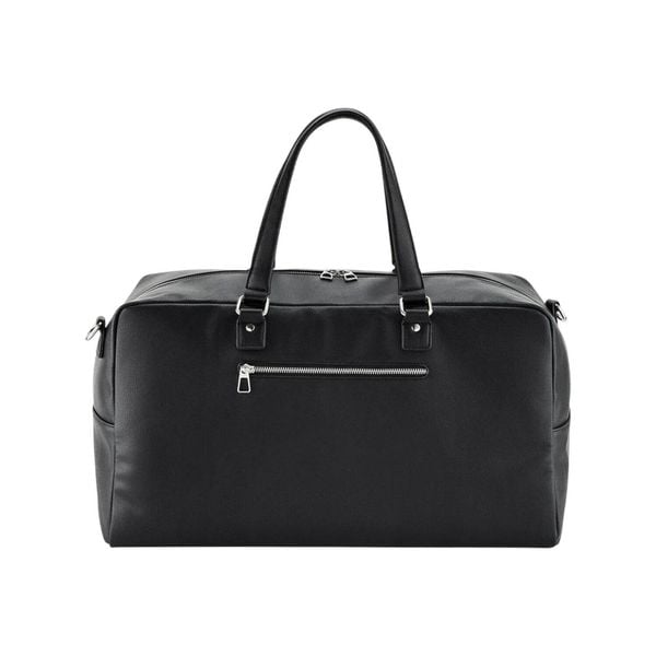 Dopasowana Torba Weekendowa Luxe. Czarne torby podróżne i sportowe QUADRA, bez wzorów, z materiału, na ramię. Za 187,99 zł.