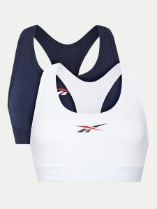 Reebok Biustonosz sportowy LOLA - AW24 (2-pack) Kolorowy. Biustonosze sportowe Reebok, bez wzorów, z bawełny. Za 99,99 zł.