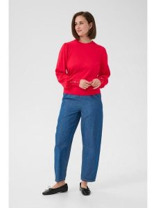 Kaffe Sweter w kolorze czerwonym rozmiar: XXL. Czerwone swetry oversize Kaffe, xxl, bez wzorów, bez ramiączek. Za 136,45 zł.