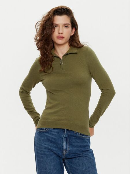 Vero Moda Sweter Happiness 10317993 Zielony Slim Fit. Zielone swetry klasyczne Vero Moda, m, z syntetyku, bez kołnierzyka. Za 75,99 zł.