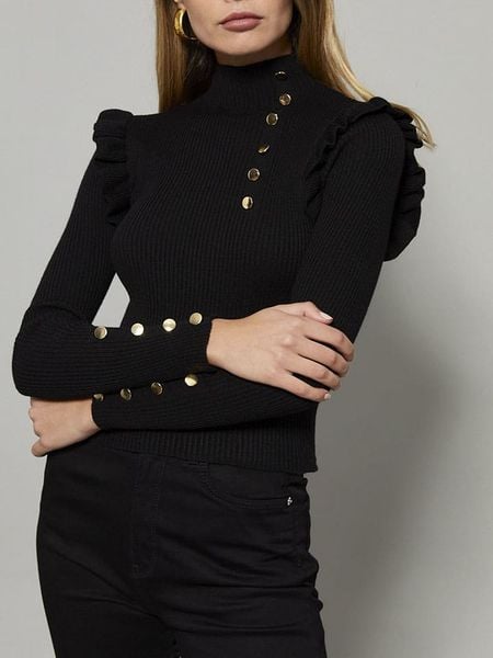 Milan Kiss Koszulka w kolorze czarnym rozmiar: M. Czarne bluzki Milan Kiss, m, bez wzorów, ze splotem, bez kołnierzyka, bez ramiączek. Za 113,99 zł.