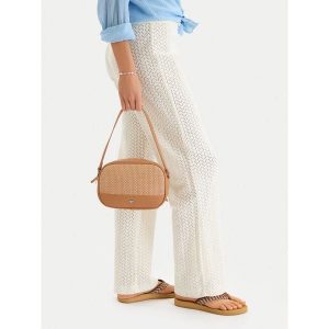 Torebka Roxy. Brązowe torebki klasyczne Roxy, bez wzorów, bez dodatków. Za 139,99 zł.