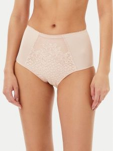 Chantelle Figi klasyczne z wysokim stanem Maris C16IC5 Beżowy. Brązowe figi Chantelle, bez wzorów, z syntetyku. Za 199,99 zł.