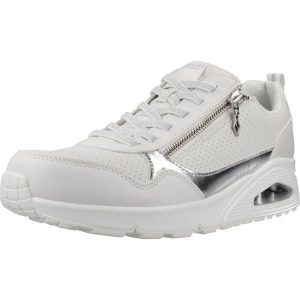 Buty SKECHERS UNO METALLIC SLIDERS Biały. Białe buty trekkingowe Skechers, z syntetyku, bez zapięcia. Za 428,99 zł.