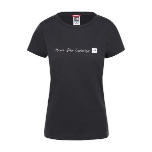 Koszulka turystyczne damska The North Face W NSE Tee. Czarne bluzki The North Face, xs, bez wzorów, sportowe, bez kołnierzyka, bez ramiączek. Za 130,00 zł.