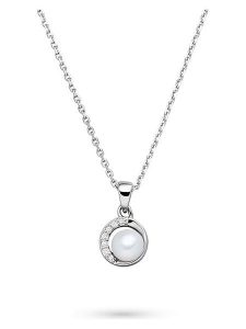 S.Oliver Srebrny naszyjnik z elementami ozdobnymi - dł. 45 cm rozmiar: onesize. Szare naszyjniki s.Oliver, z cyrkonią, srebrne. Za 173,99 zł.