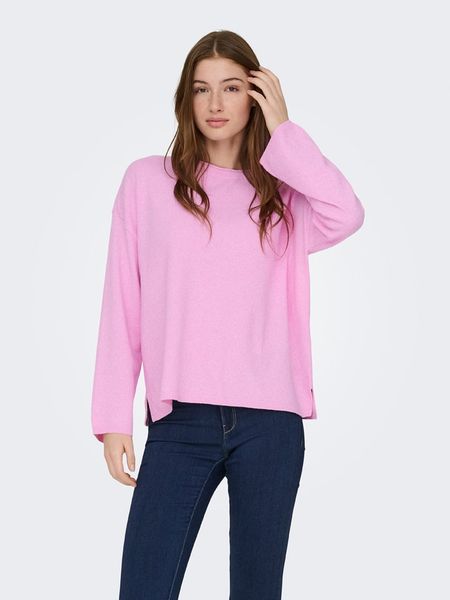 ONLY Sweter w kolorze jasnoróżowym rozmiar: XL. Różowe swetry oversize ONLY, s, bez wzorów, z materiału, bez ramiączek. Za 61,02 zł.